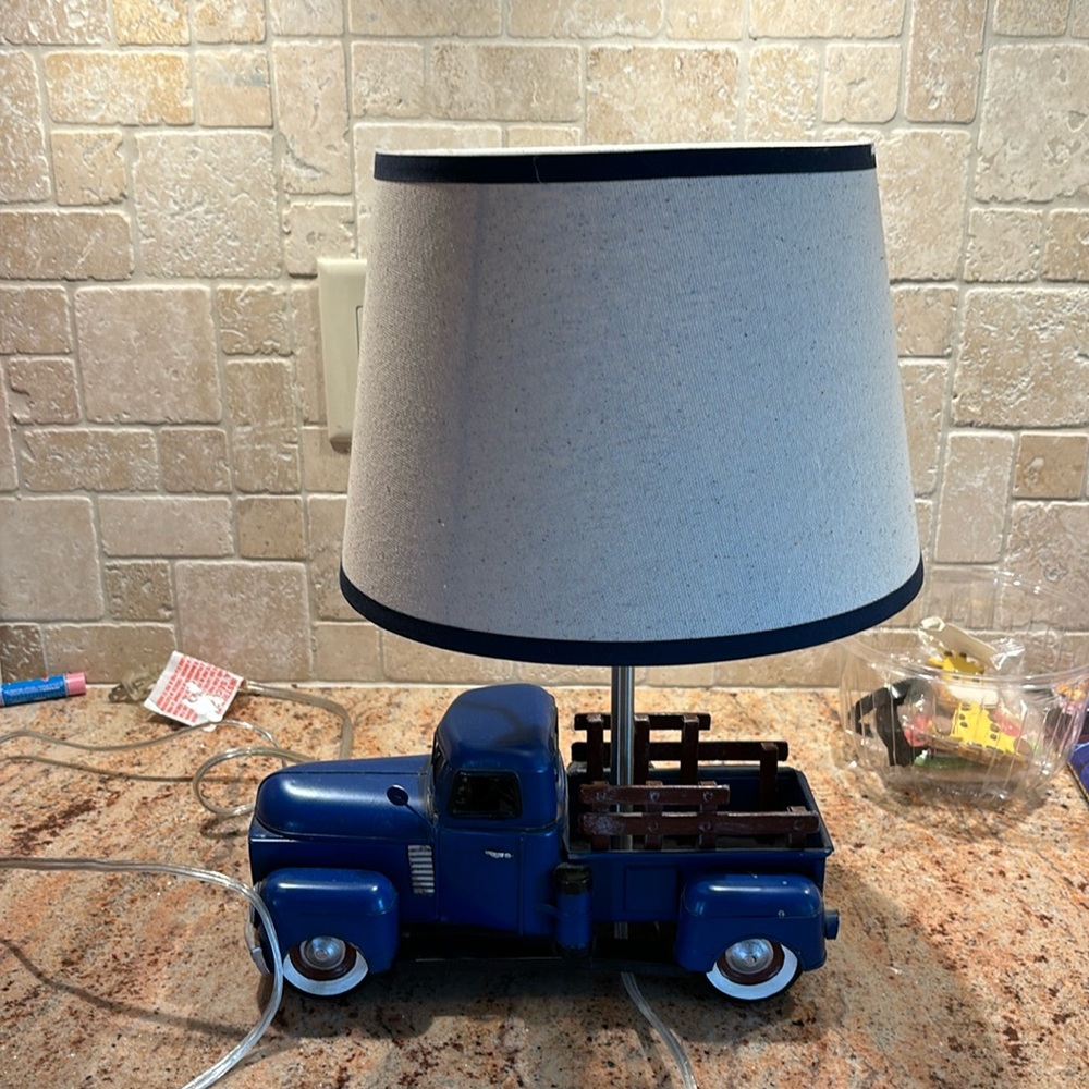 Pottery barn boys lamp not available sold